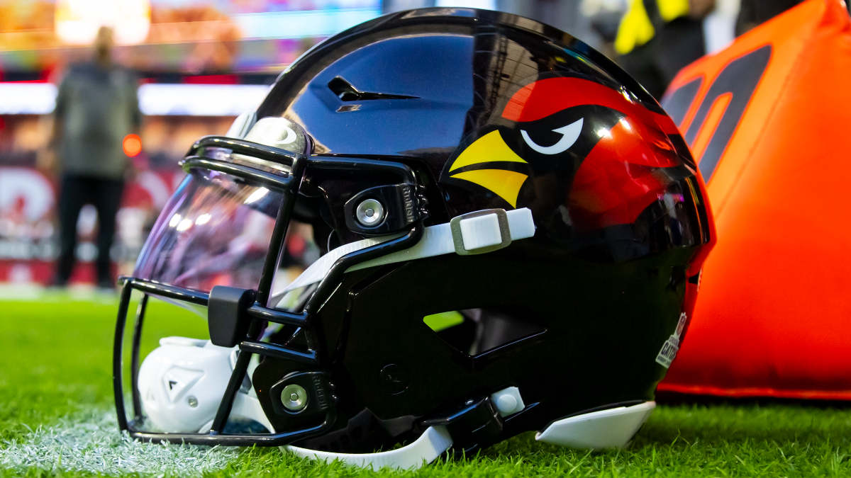 Detailed view of the helmet of Arizona Cardinals