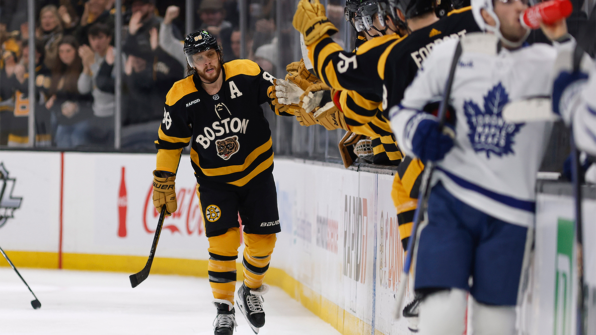 Boston Bruins forward David Pastrnak