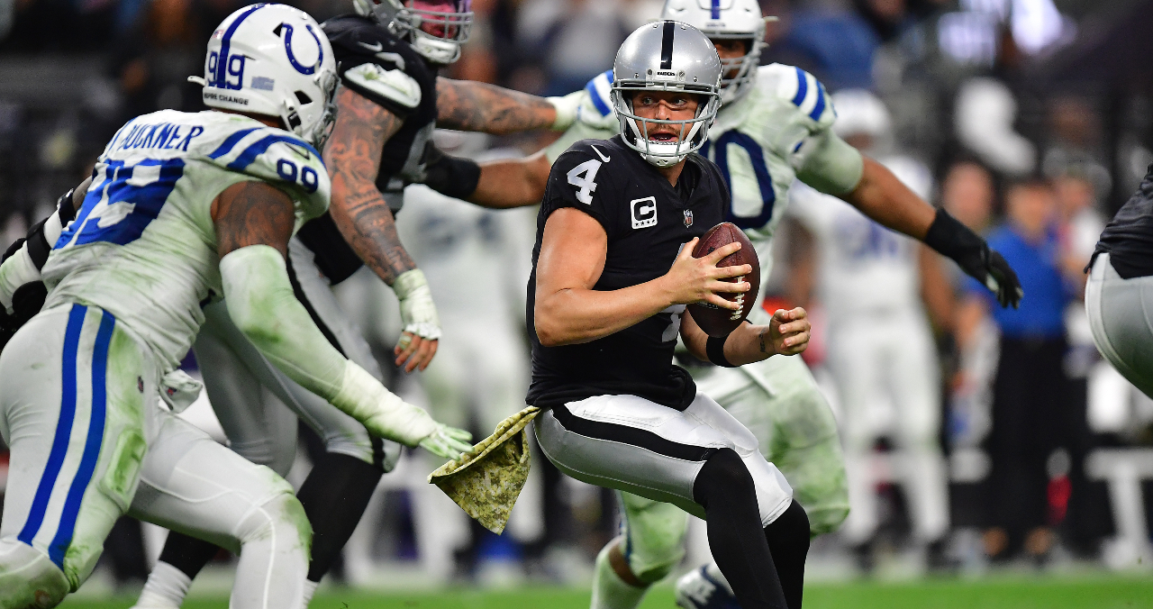 Las Vegas Raiders quarterback Derek Carr