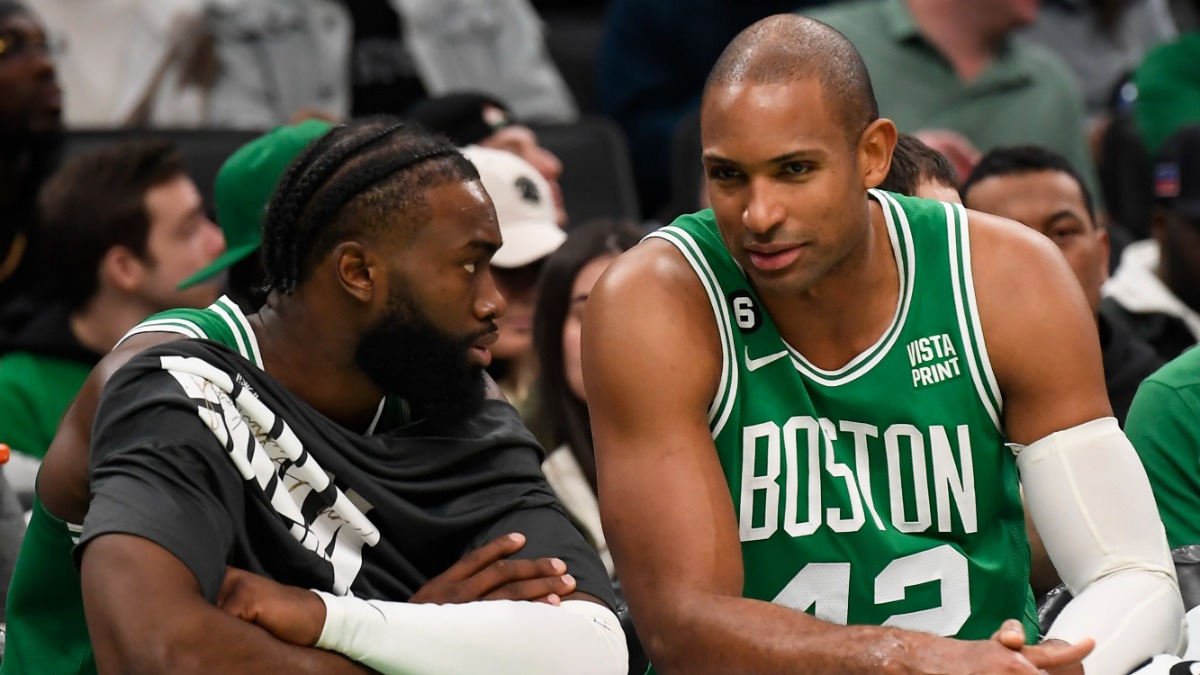 Boston Celtics center Al Horford, guard Jaylen Brown