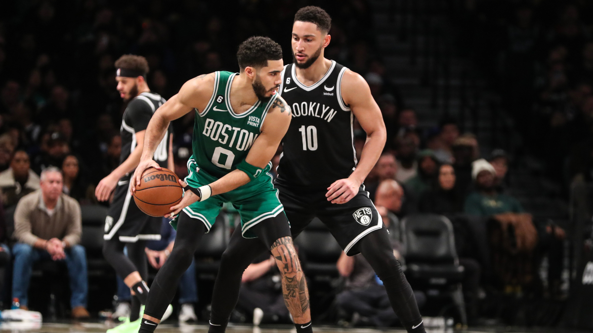 Boston Celtics forward Jayson Tatum and Brooklyn Nets forward Ben Simmons