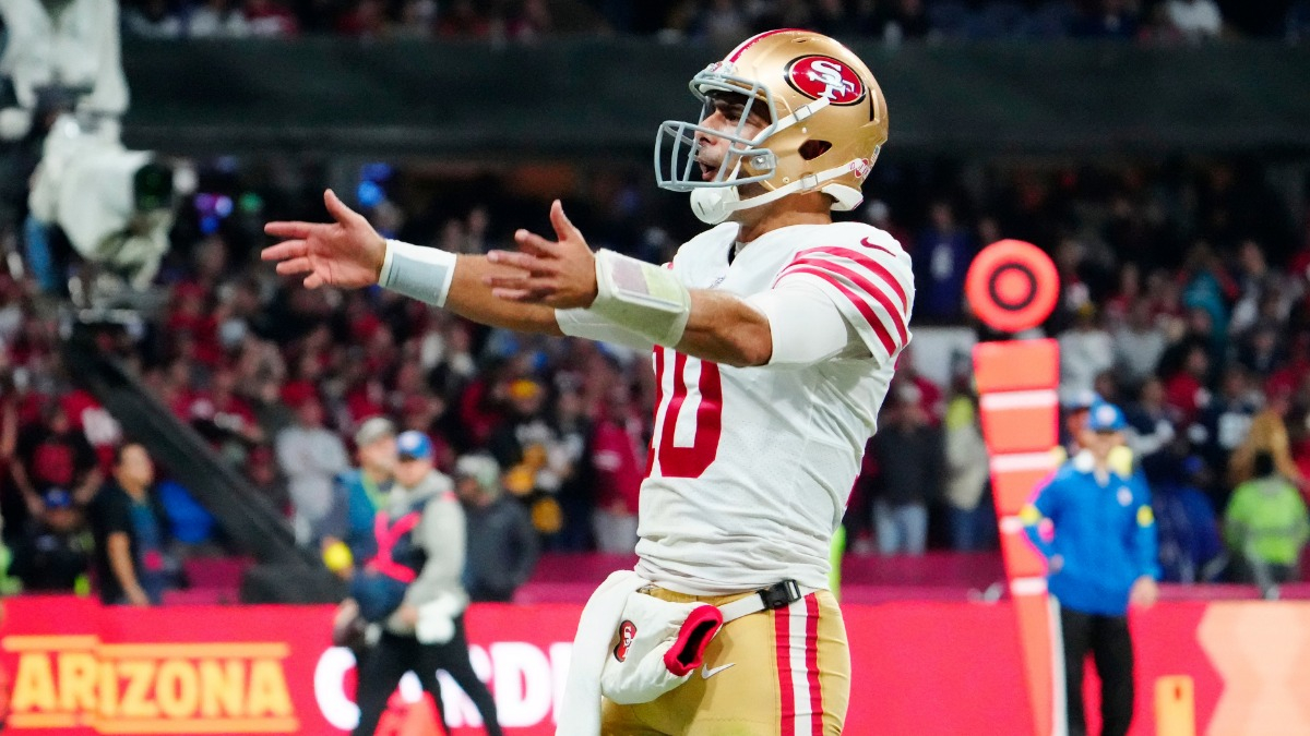 San Francisco 49ers quarterback Jimmy Garoppolo