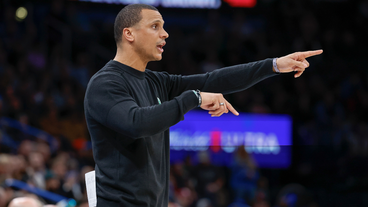 Boston Celtics interim head coach Joe Mazzulla