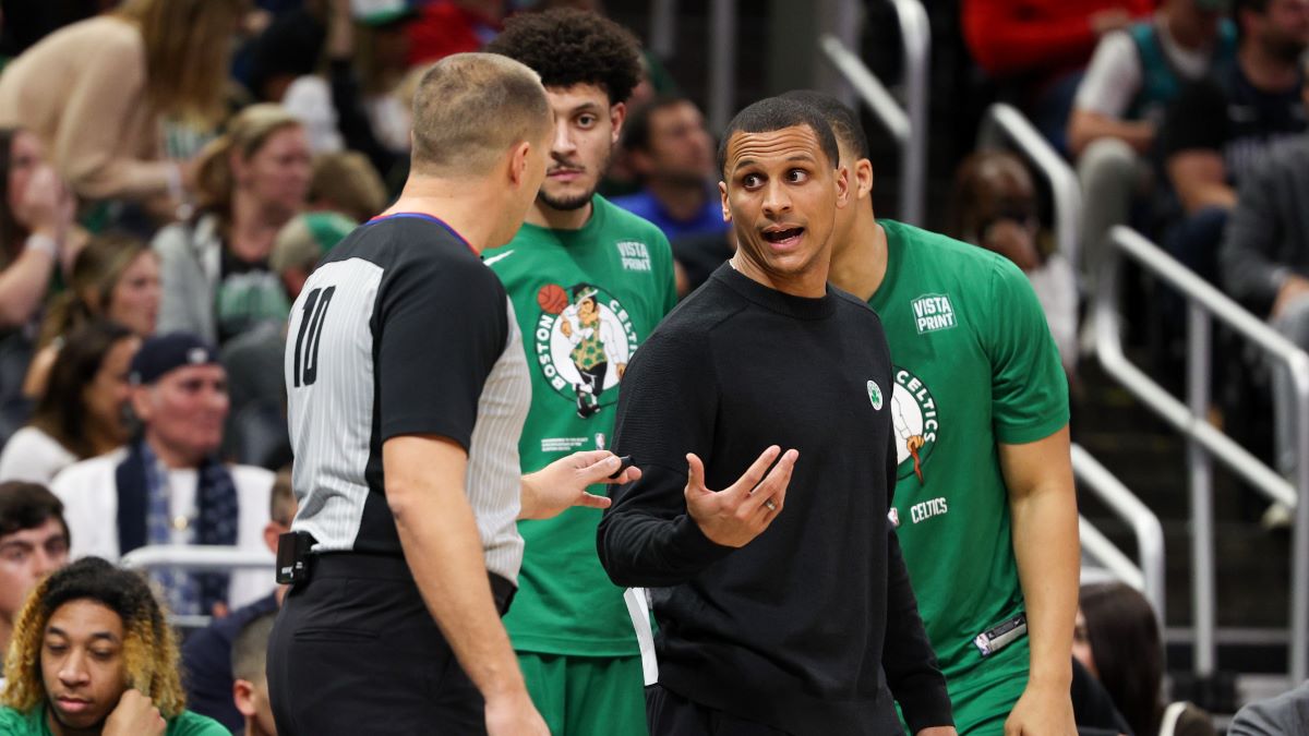 Celtics interim head coach Joe Mazzulla