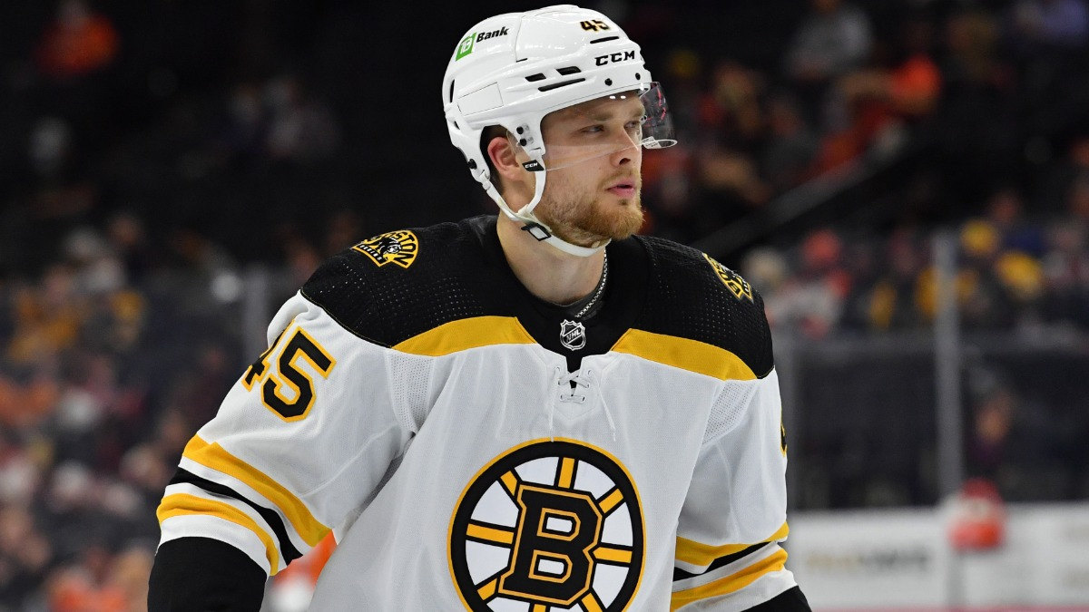 Boston Bruins forward Joona Koppanen