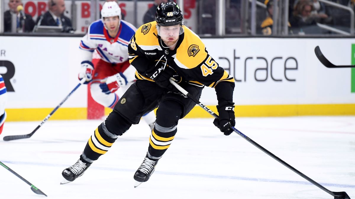 Boston Bruins forward Joona Koppanen