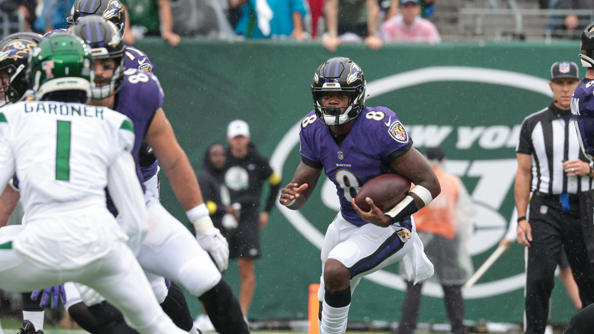 Baltimore Ravens quarterback Lamar Jackson