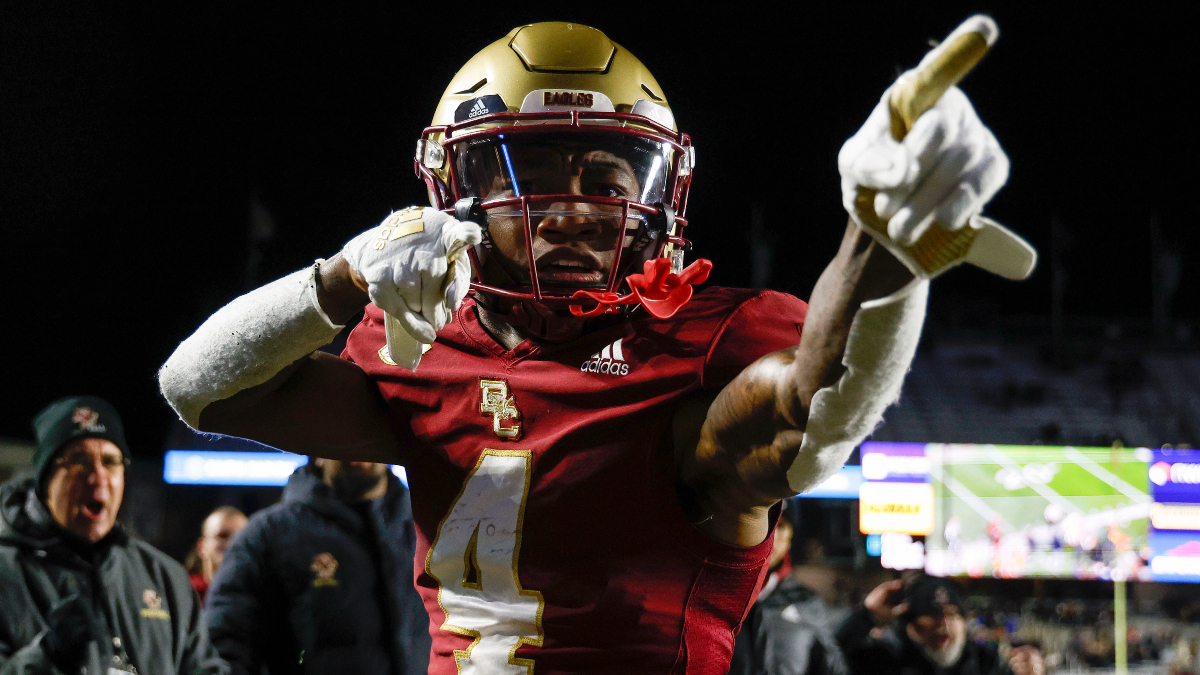 Boston College wide receiver Zay Flowers