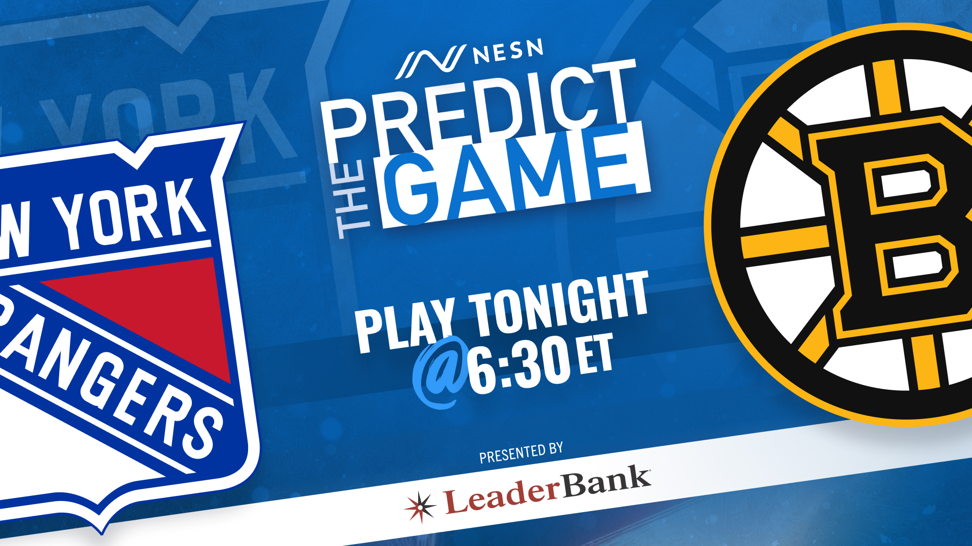 Boston Bruins New York Rangers Predict the Game