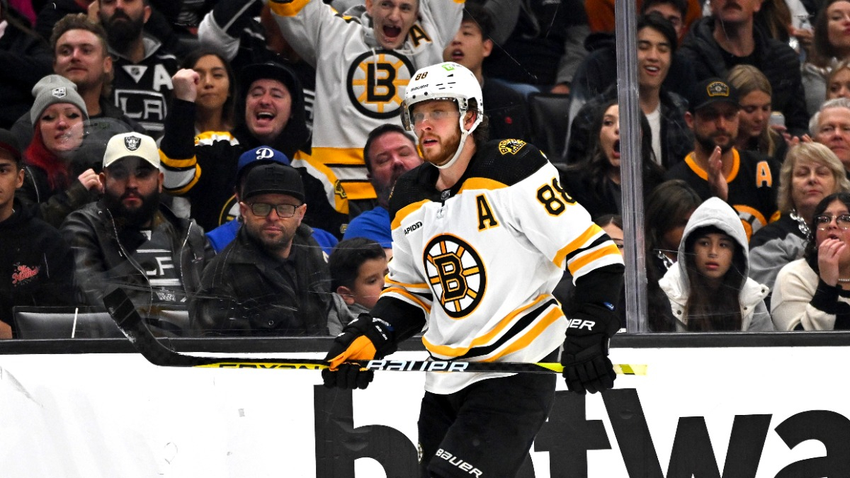 Boston Bruins forward David Pastrnak