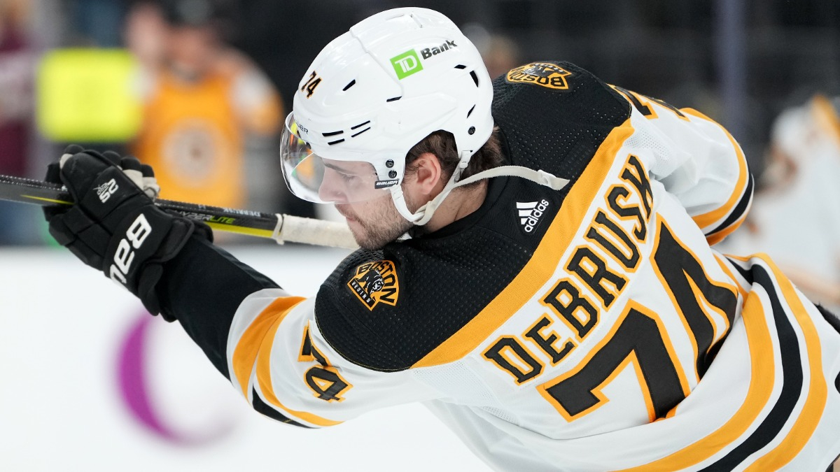 Boston Bruins forward Jake DeBrusk