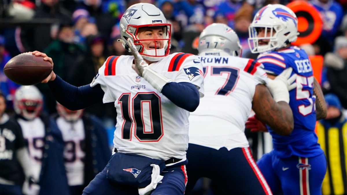 New England Patriots quarterback Mac Jones