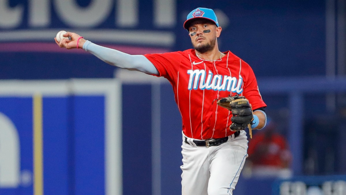 Miami Marlins shortstop Miguel Rojas