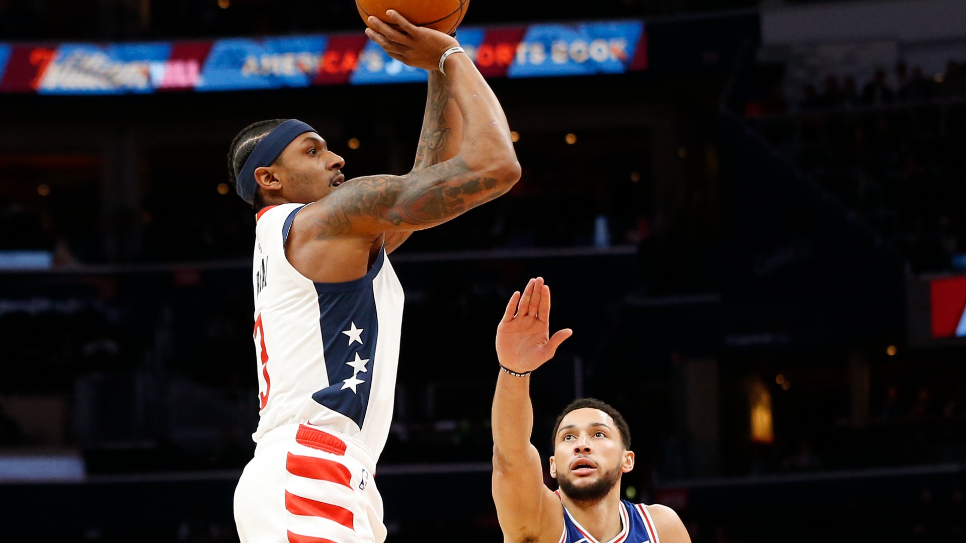 Washington Wizards guard Bradley Beal, Brooklyn Nets guard Ben Simmons