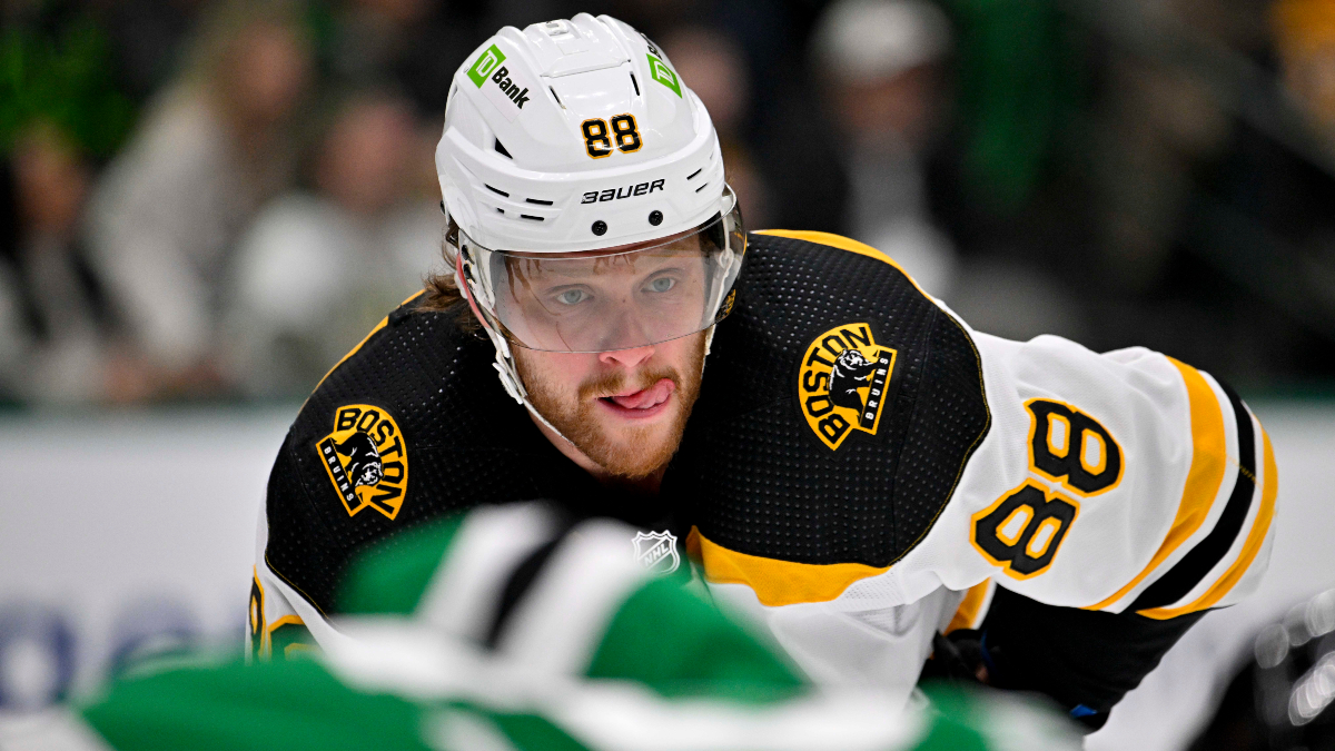 Boston Bruins forward David Pastrnak