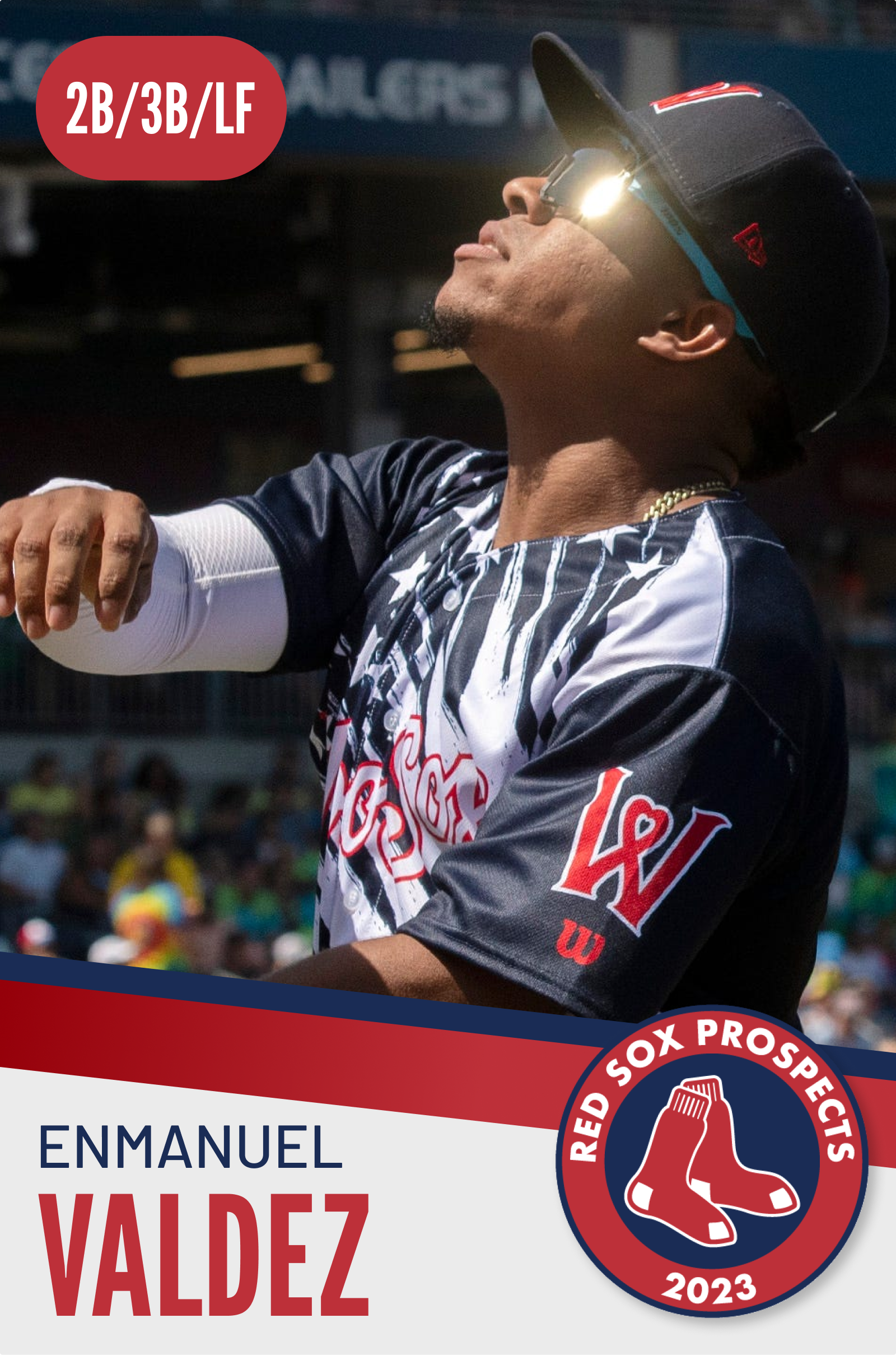 Boston Red Sox prospect Enmanuel Valdez