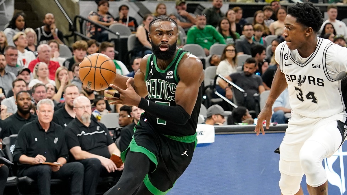 Boston Celtics forward Jaylen Brown