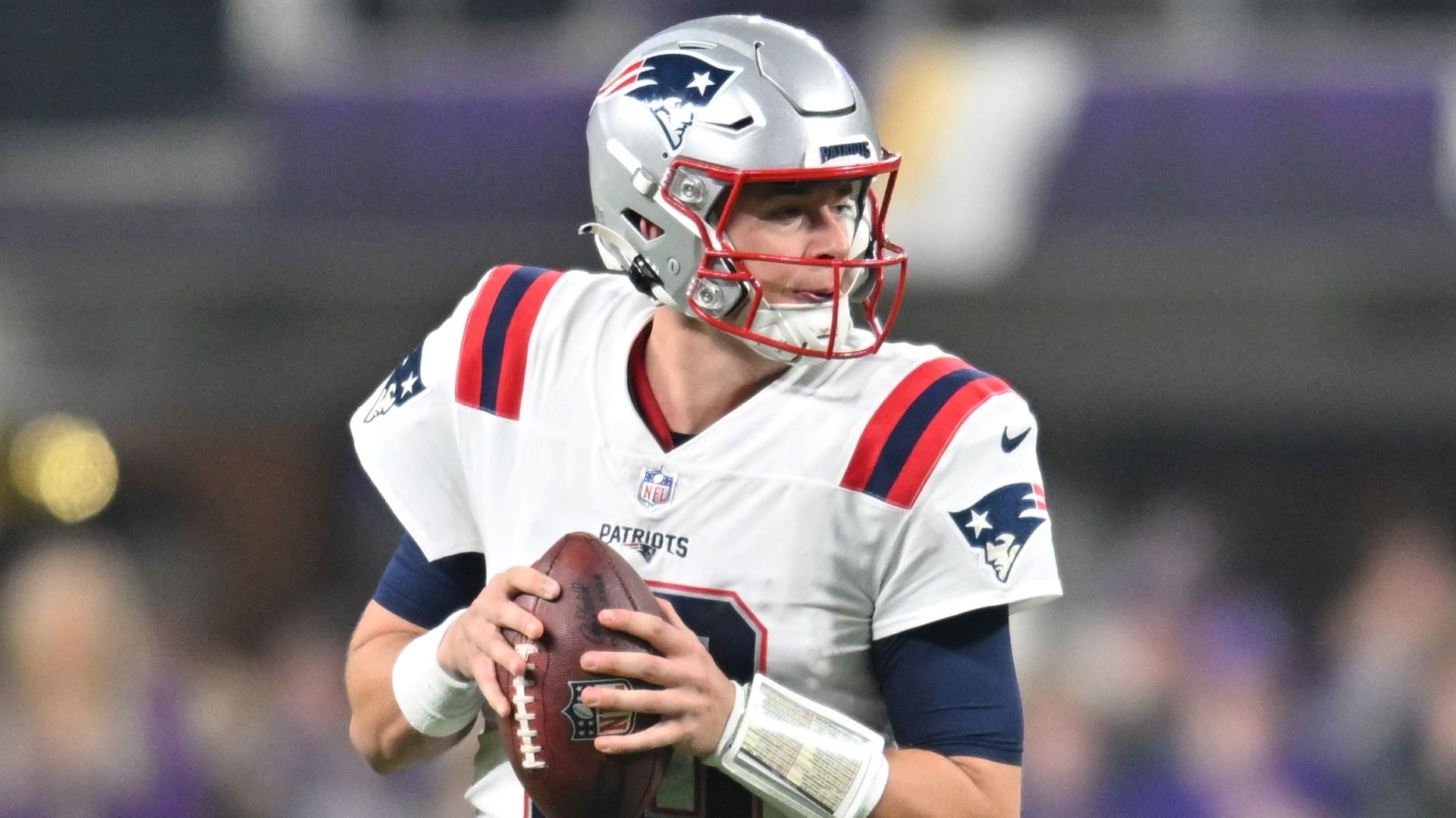 New England Patriots quarterback Mac Jones
