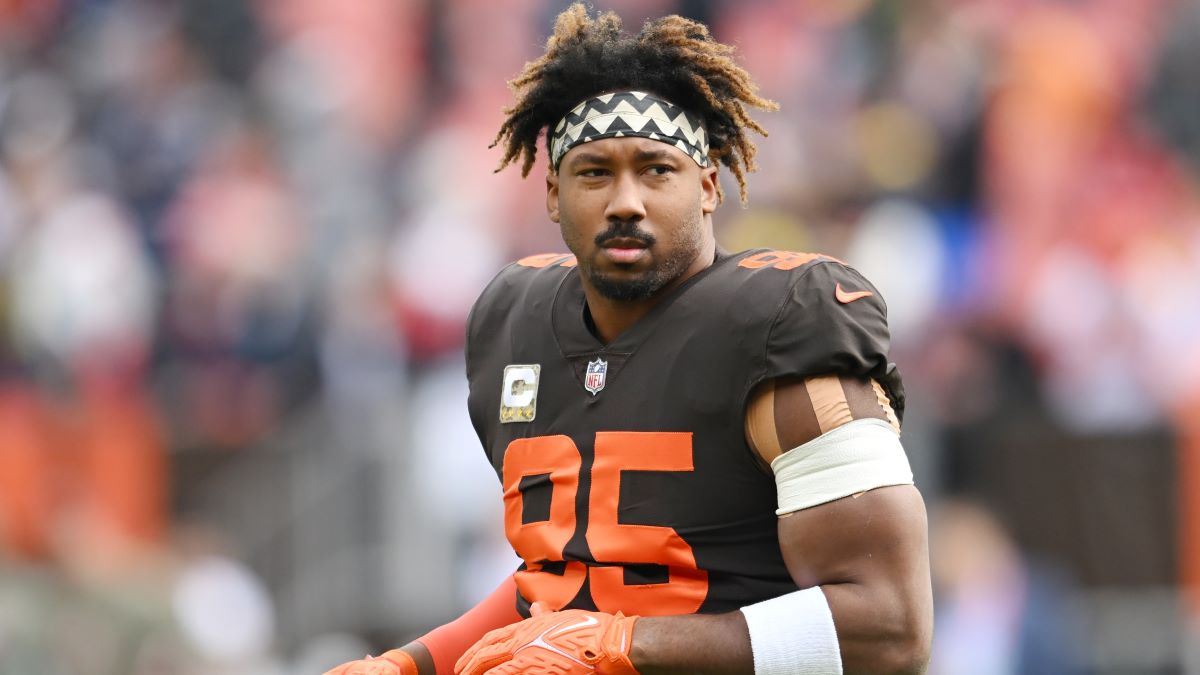 Cleveland Browns defensive end Myles Garrett
