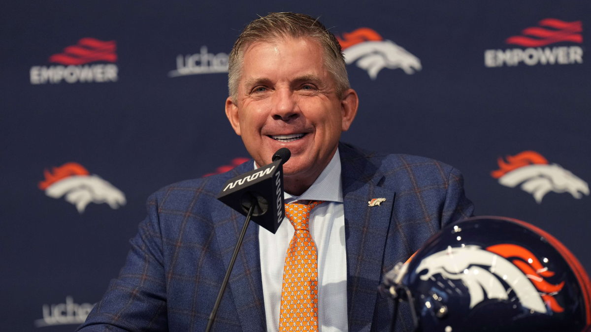 Denver Broncos head coach Sean Payton