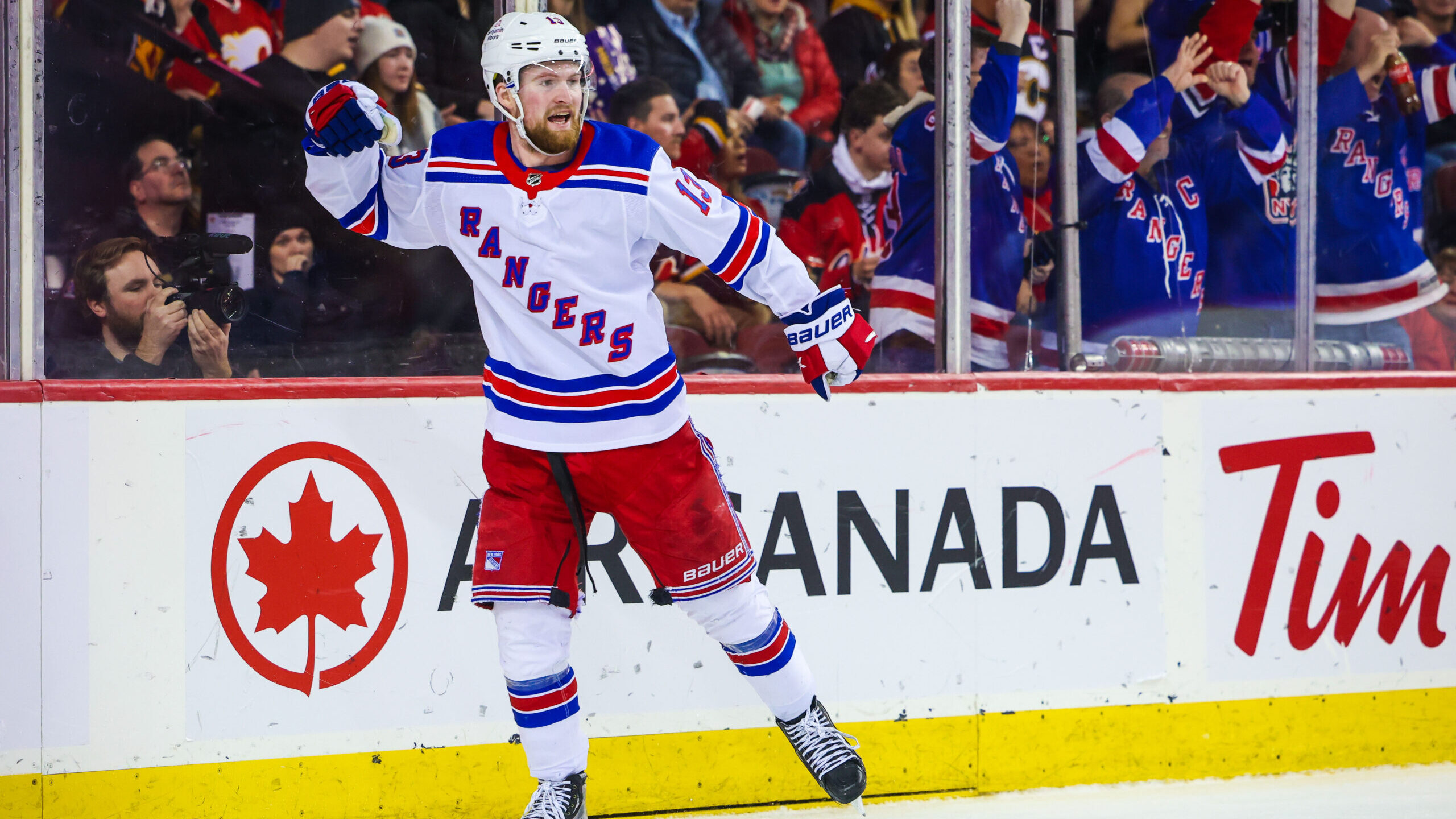 NHL: New York Rangers at Calgary Flames