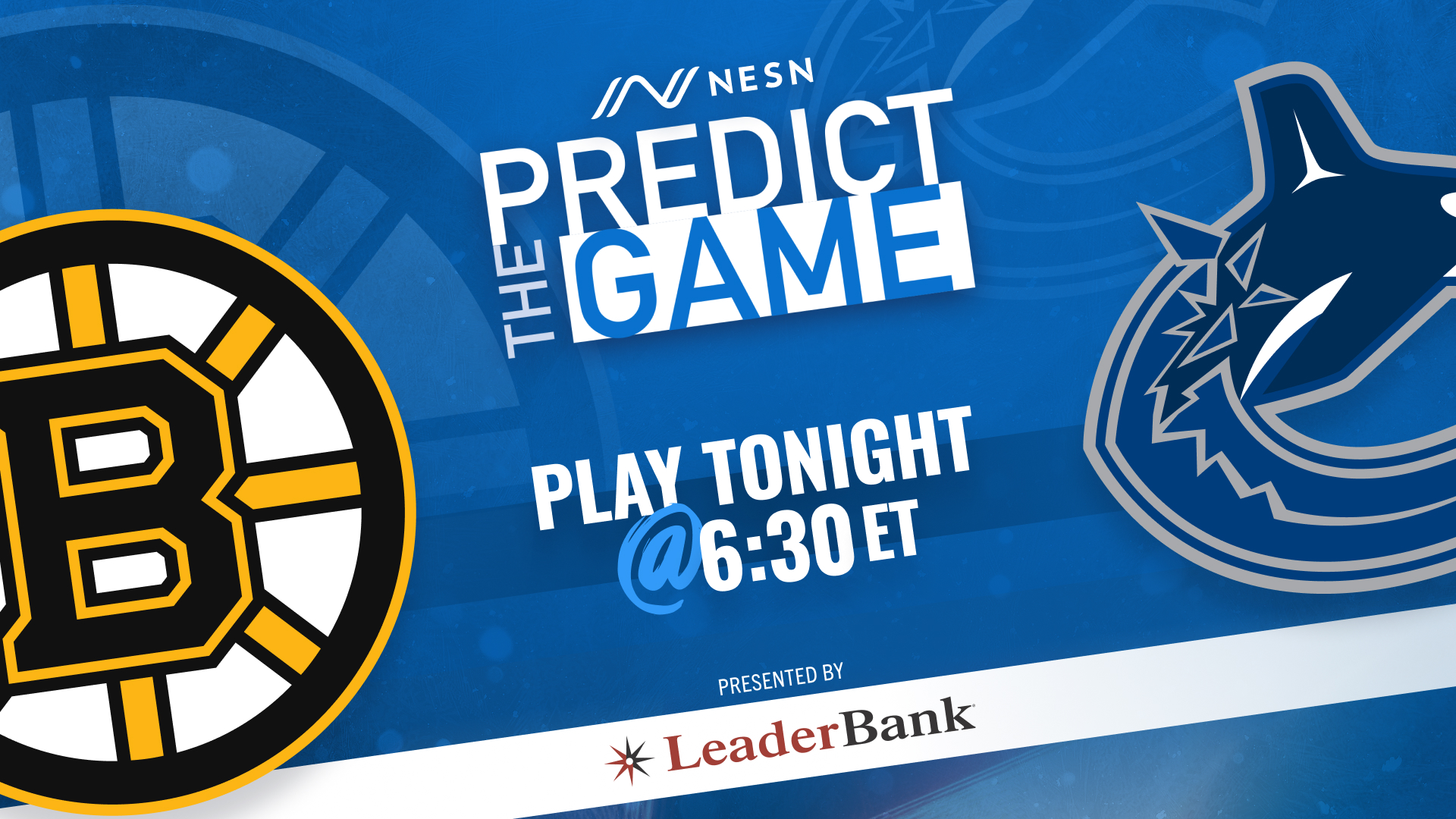 Boston Bruins Vancouver Canucks Predict the Game