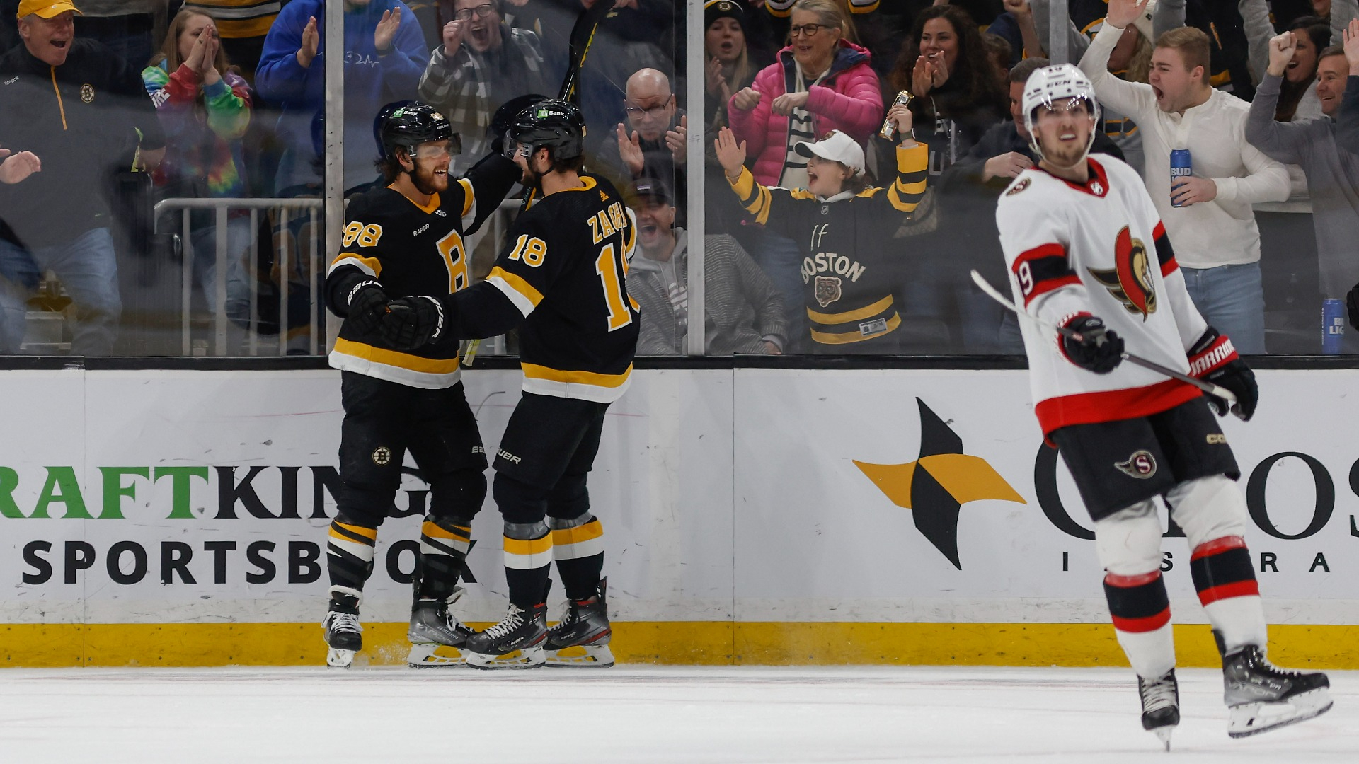 Boston Bruins forward David Pastrnak
