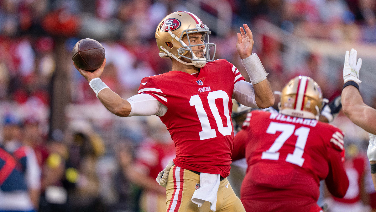 San Francisco 49ers quarterback Jimmy Garoppolo
