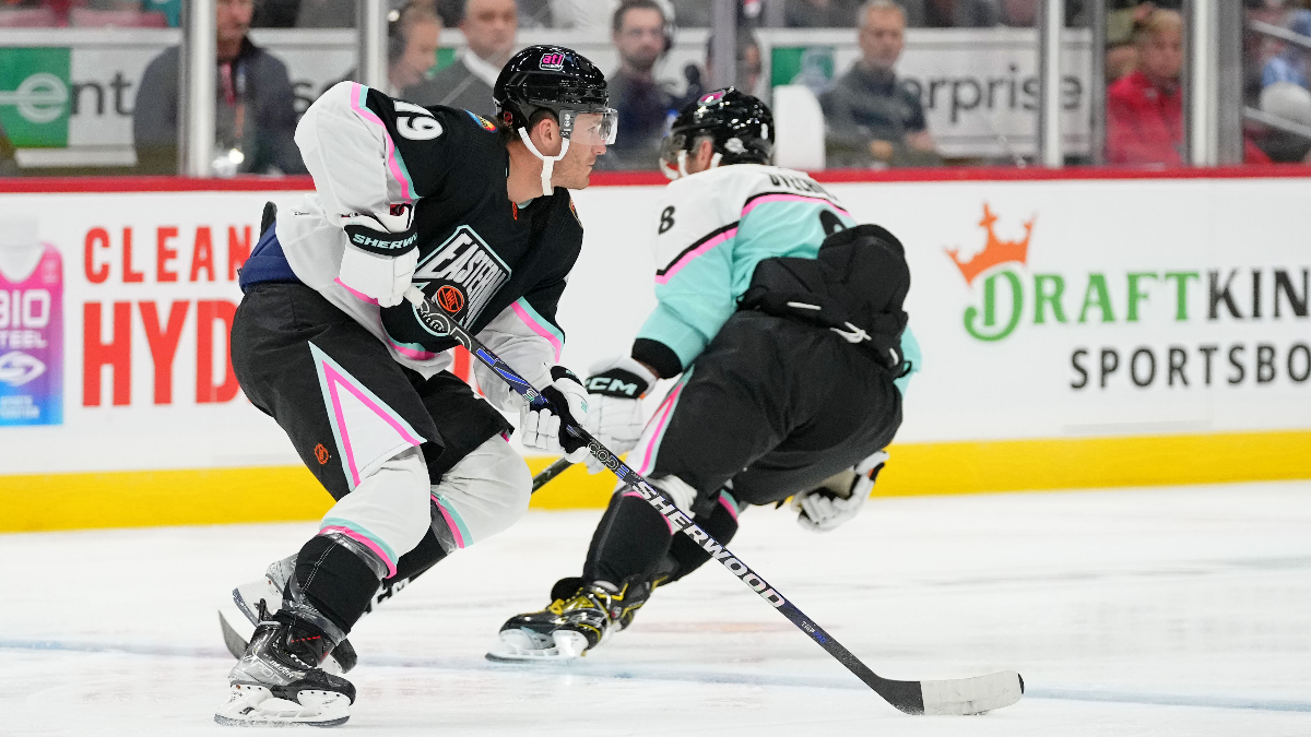 Florida Panther forward Matthew Tkachuk, Washington Capitals forward Alex Ovechkin