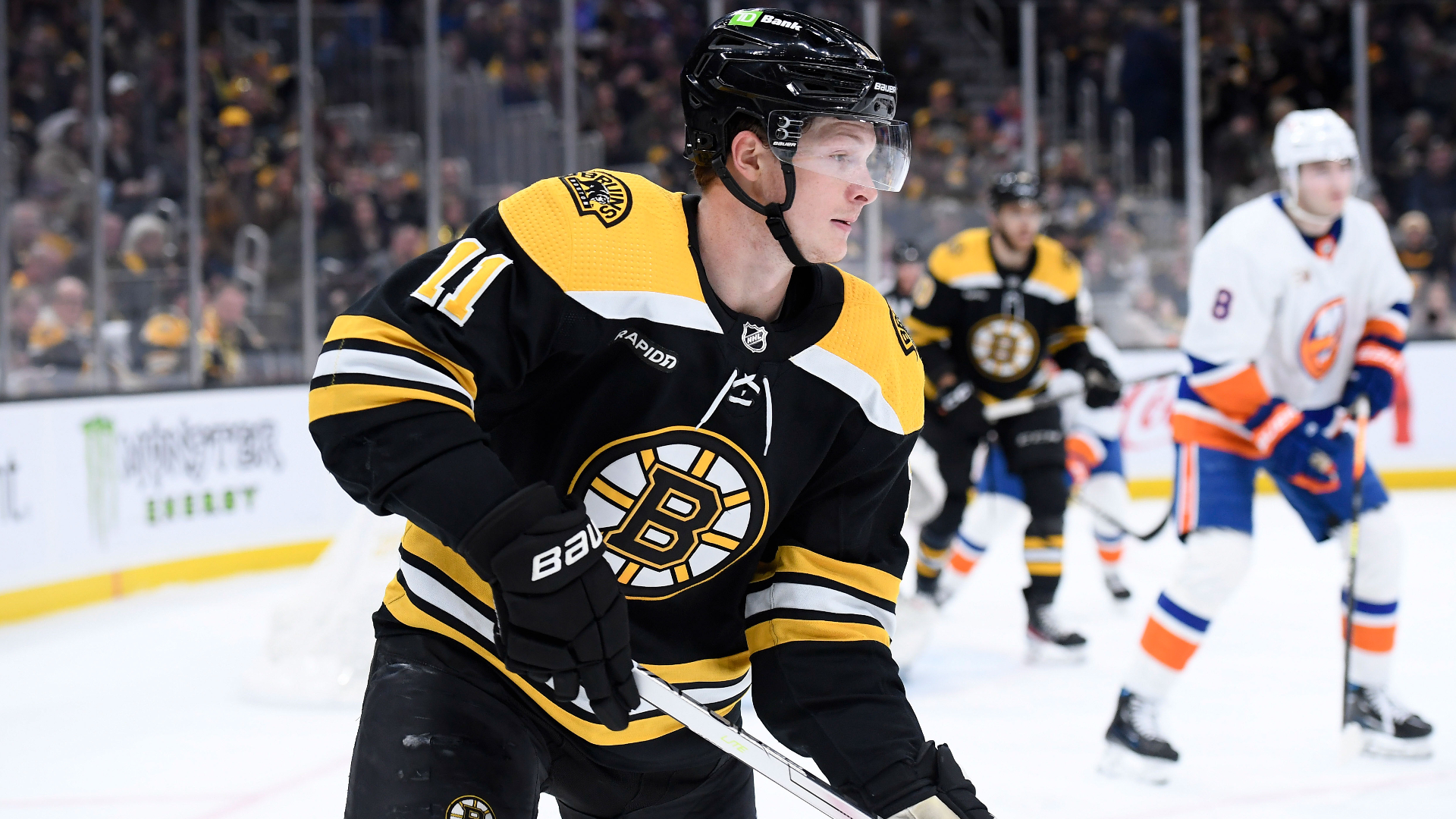 Boston Bruins center Trent Frederic