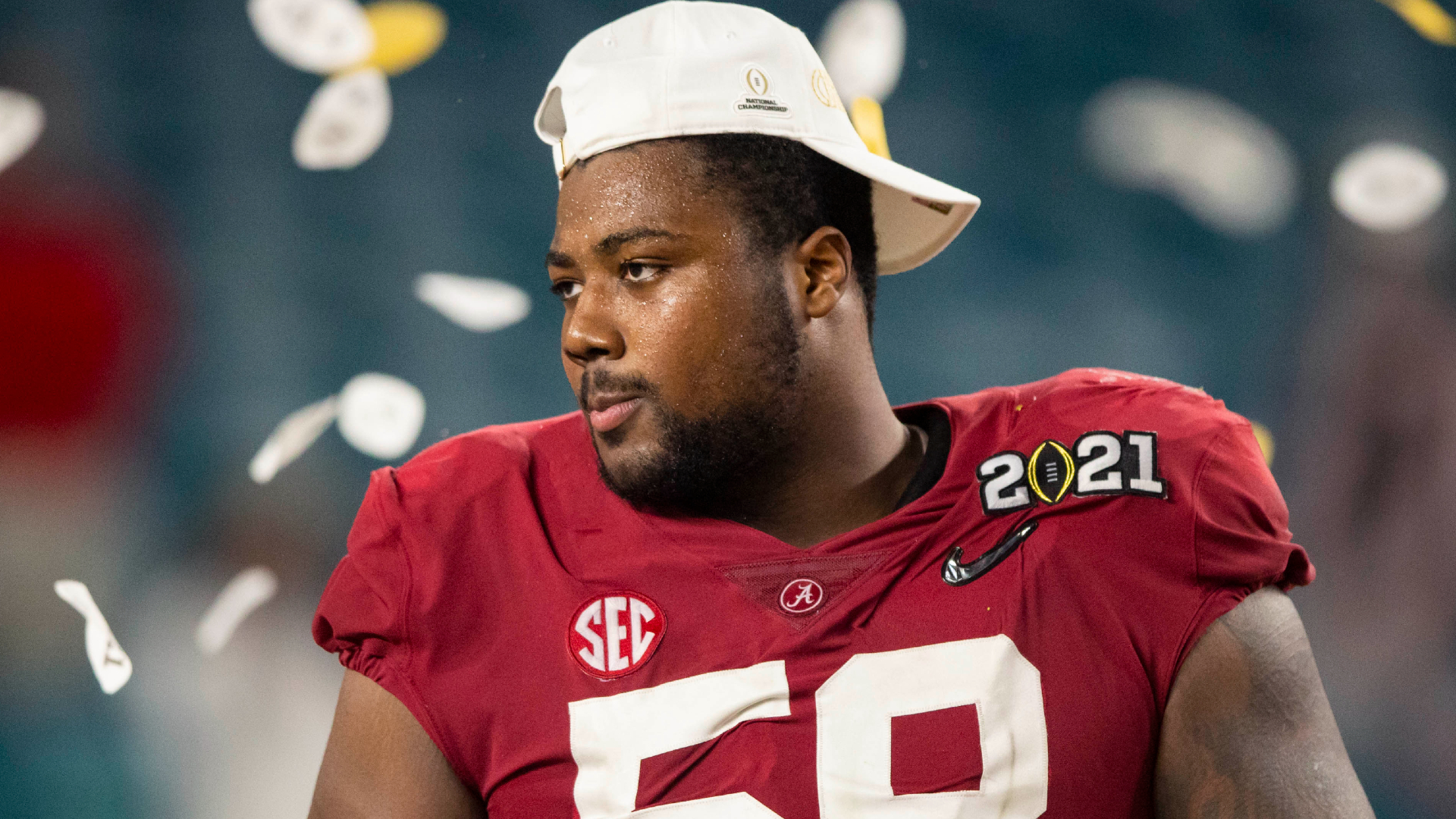 Alabama Crimson Tide defensive lineman Christian Barmore