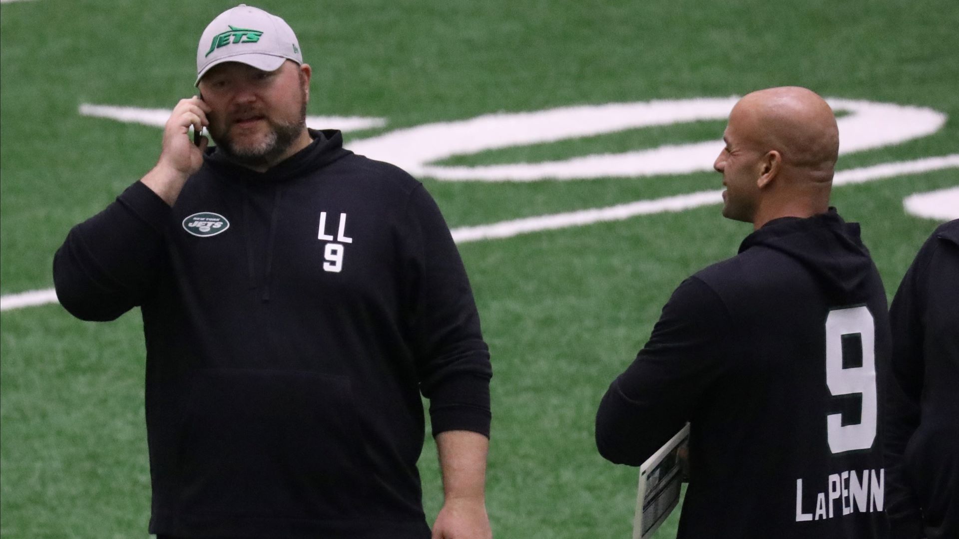 New York Jets general manager Joe Douglas and head coach Robert Saleh