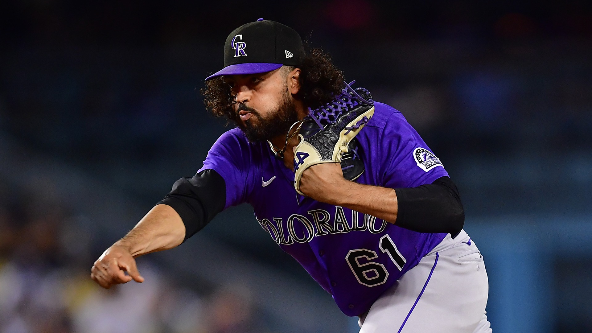 Colorado Rockies relief pitcher Justin Lawrence