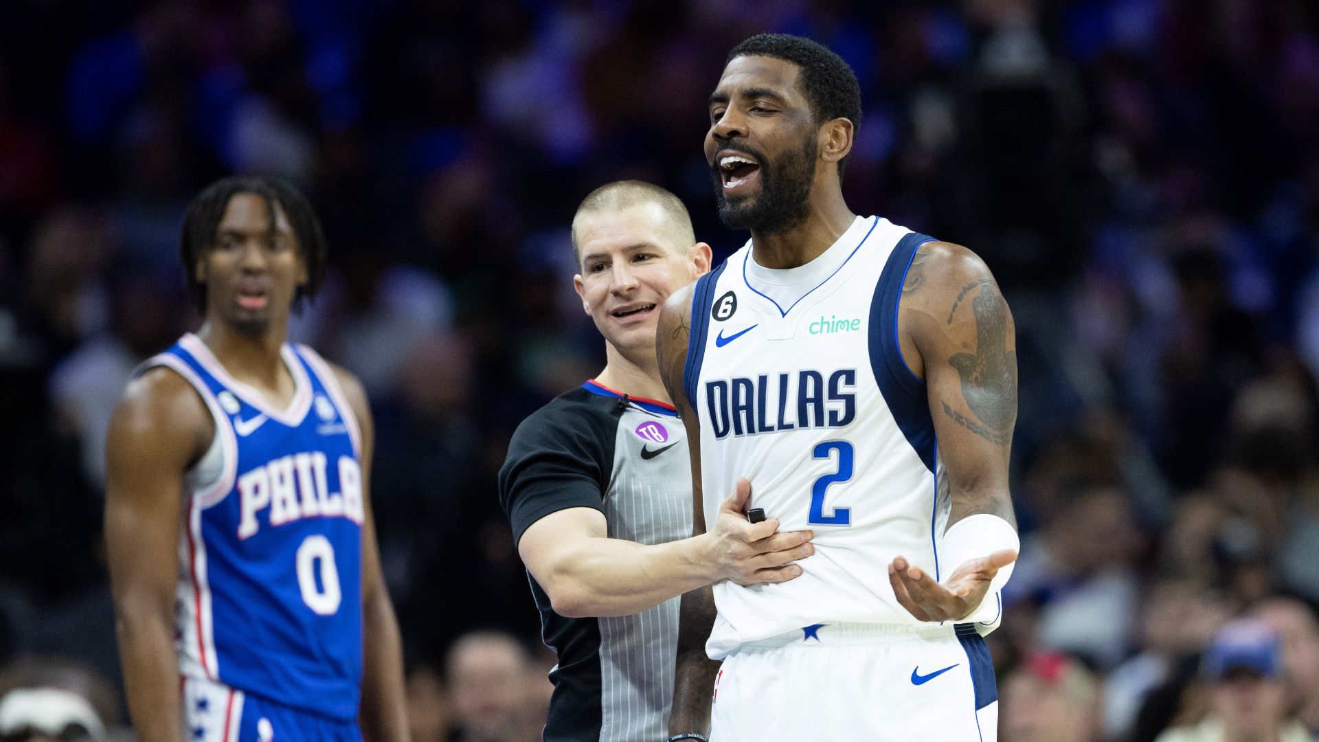 Dallas Mavericks guard Kyrie Irving