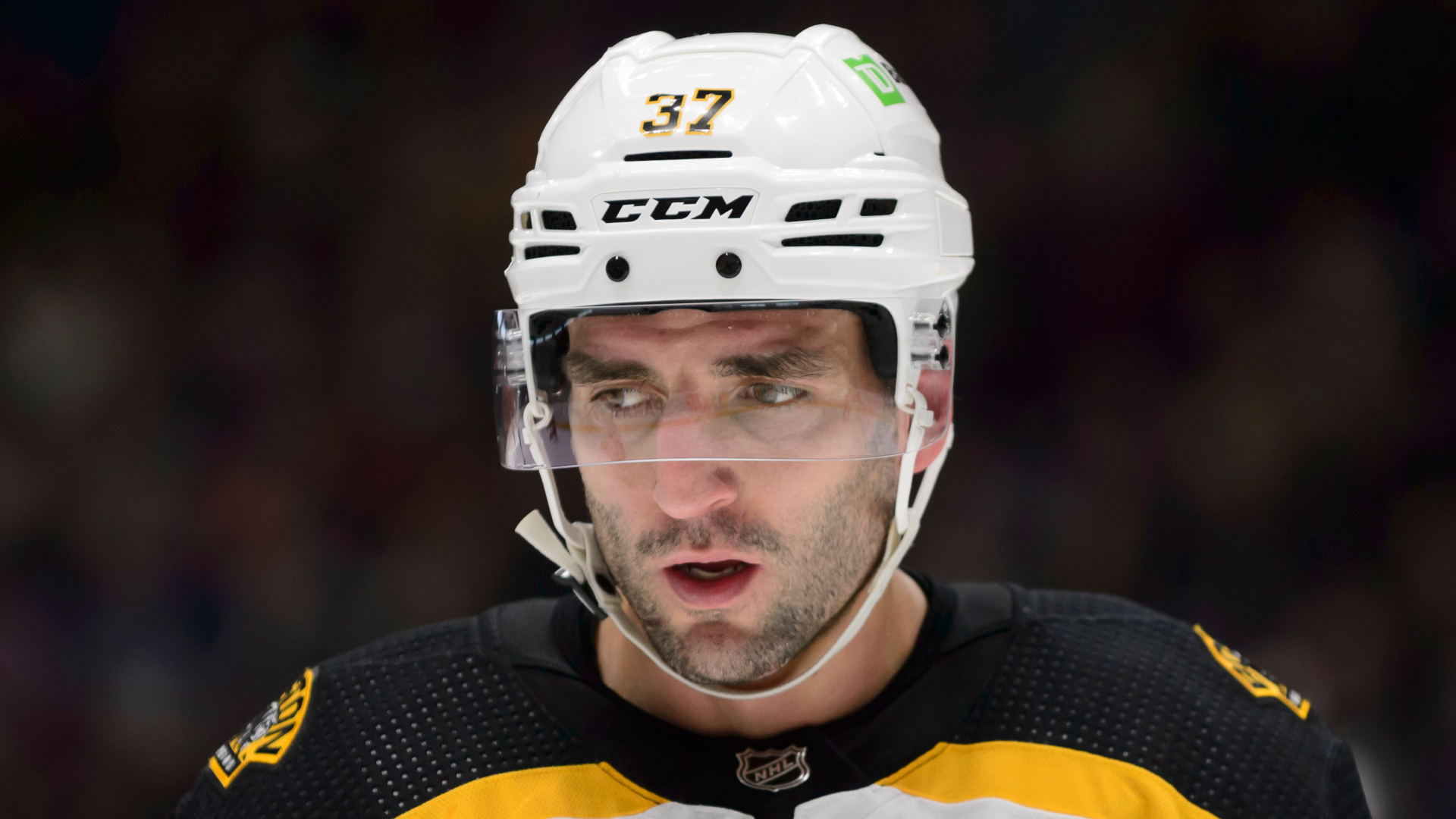 Boston Bruins forward Patrice Bergeron