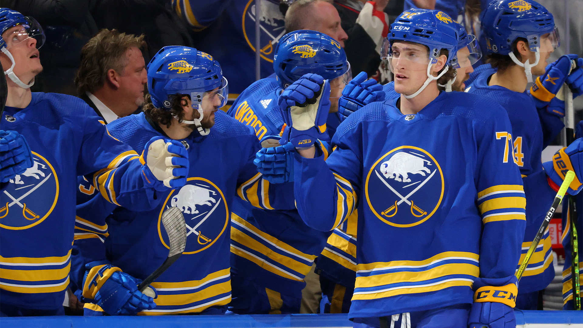 Buffalo Sabres center Tage Thompson