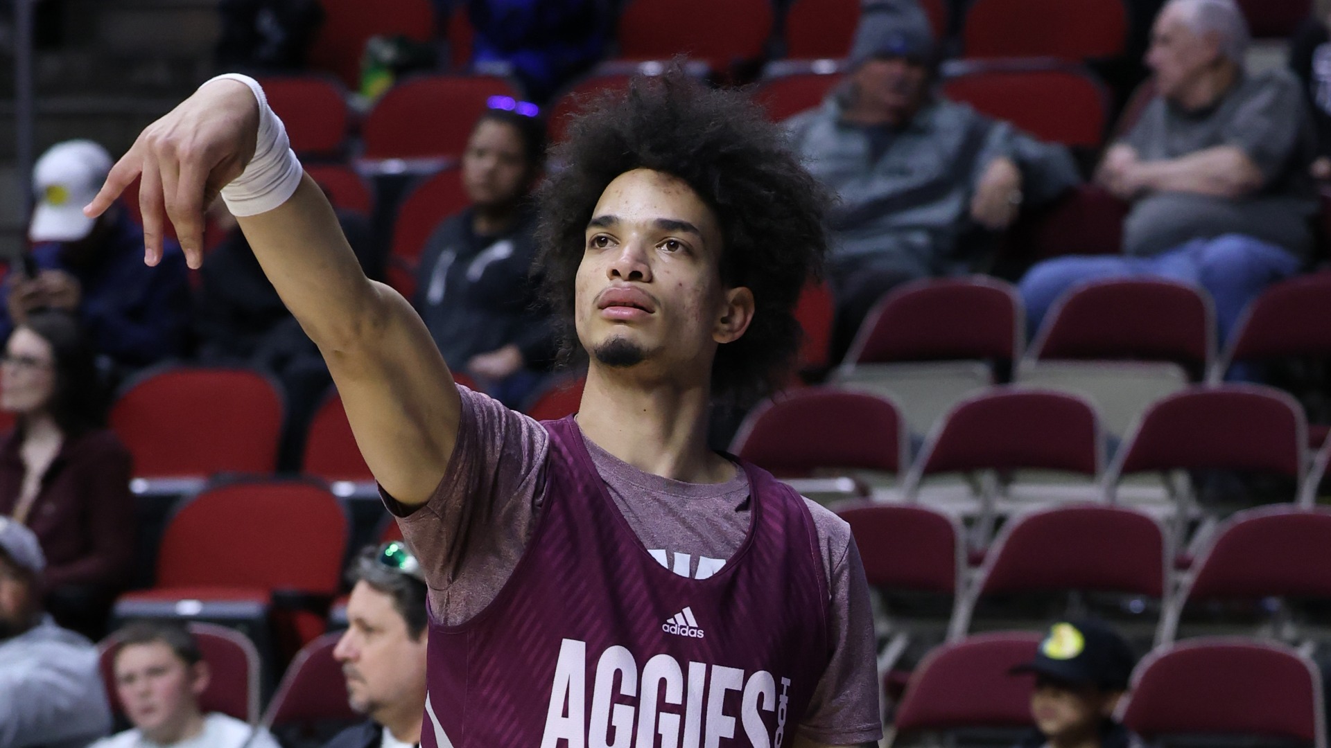 Texas A&M Aggies forward Solomon Washington