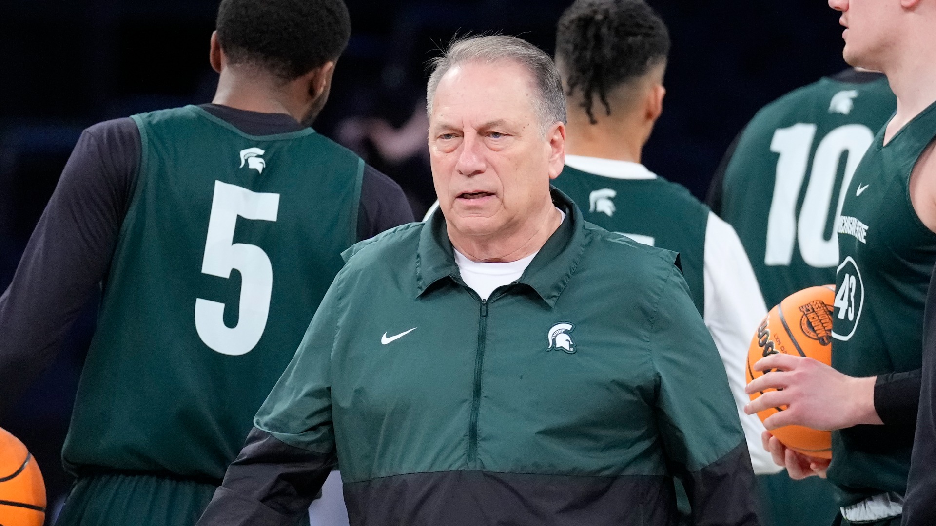 Michigan State Spartans head coach Tom Izzo