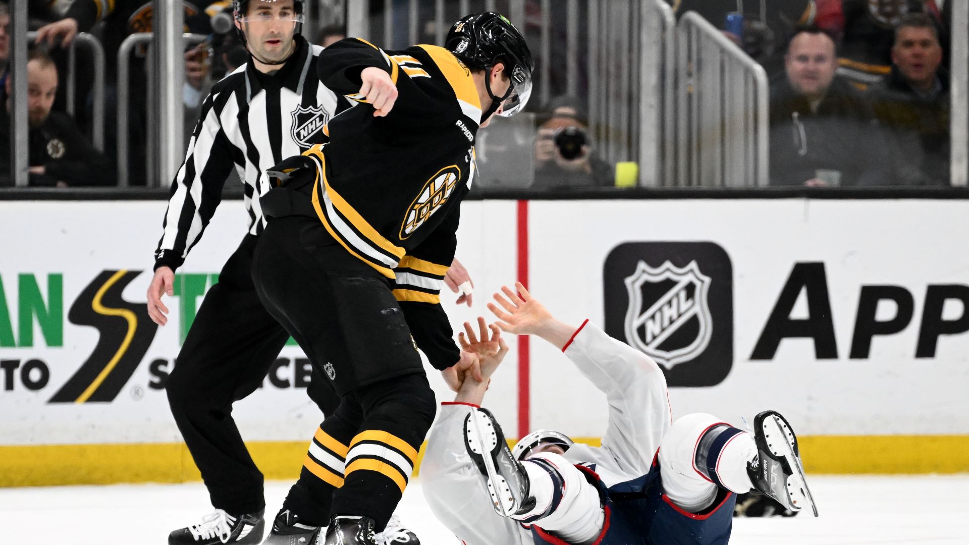 Boston Bruins forward Trent Frederic