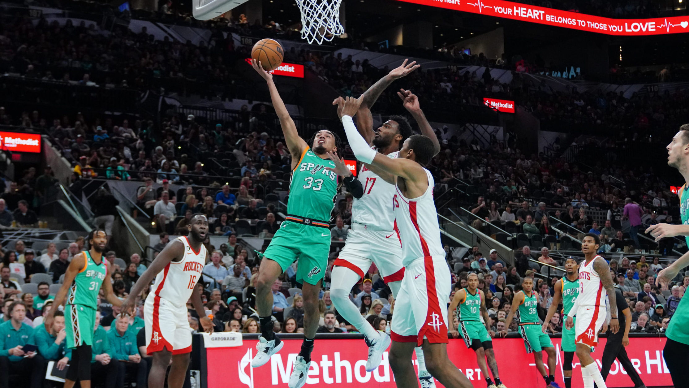 NBA: Houston Rockets at San Antonio Spurs