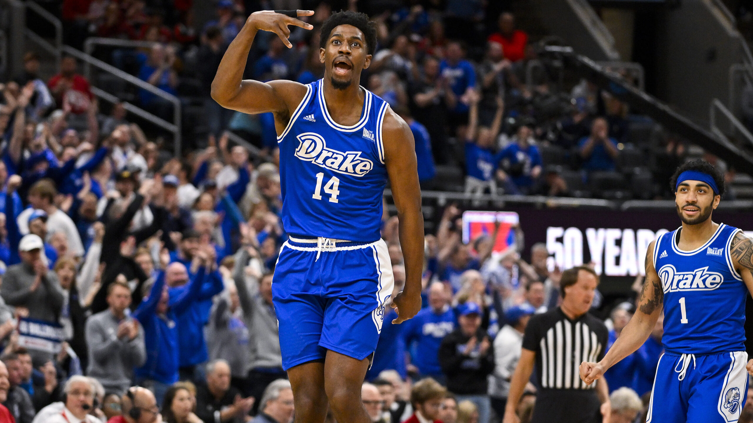 NCAA Basketball: Missouri Valley Conference Tournament Finals - Bradley vs Drake