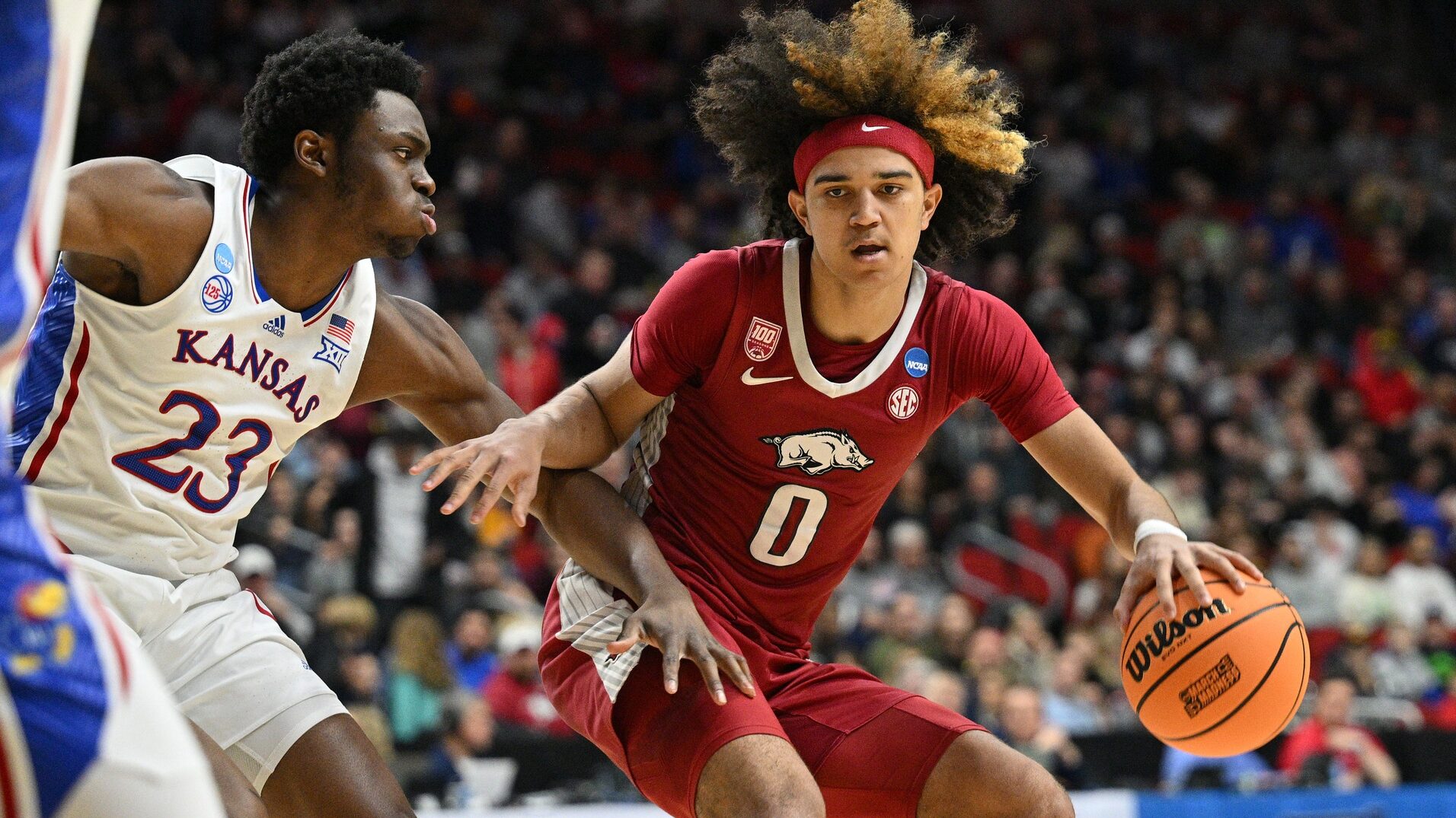 NCAA Basketball: NCAA Tournament Second Round-Arkansas vs Kansas