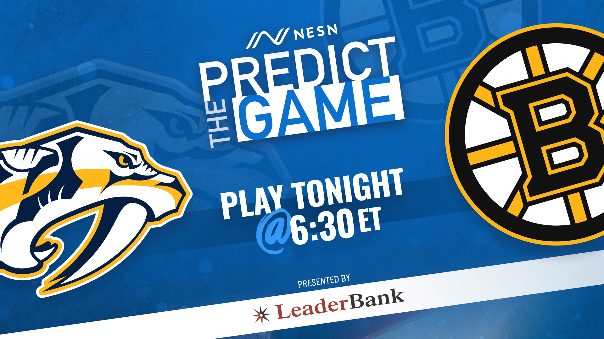 Boston Bruins, Nashville Predators Predict the Game