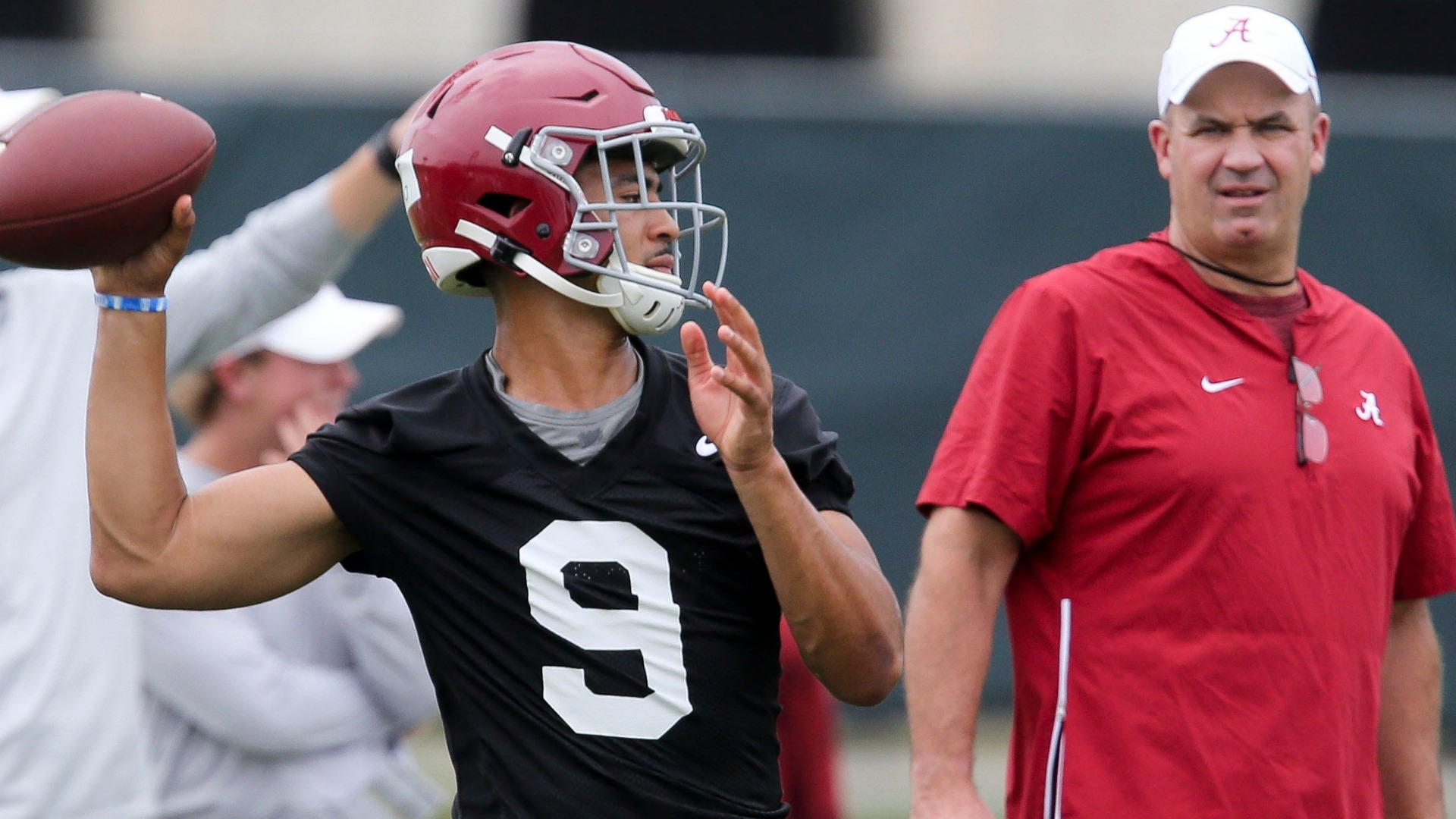 Alabama quarterback Bryce Young and New England Patriots coach Bill O'Brien