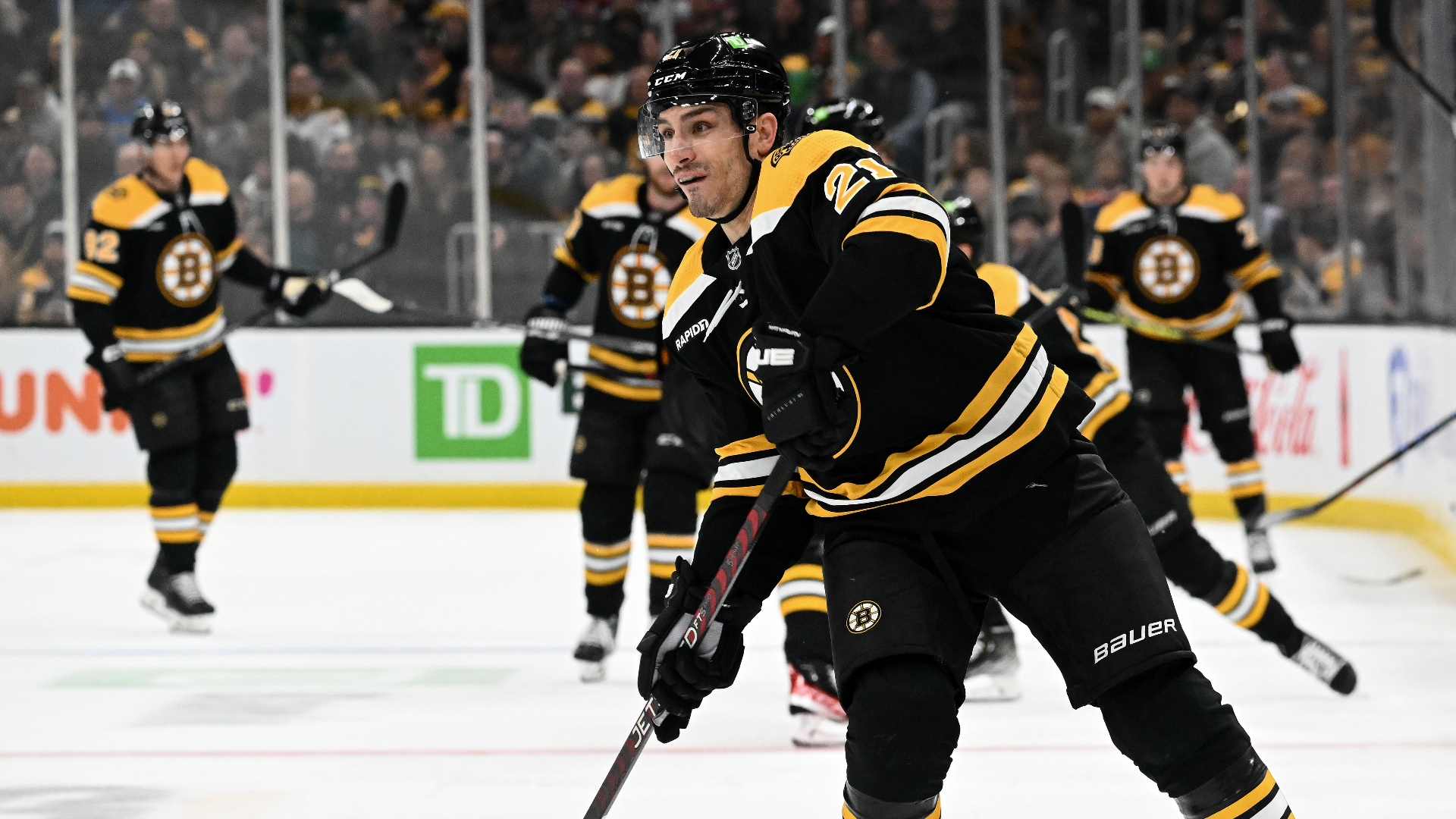 Boston Bruins forward Garnet Hathaway
