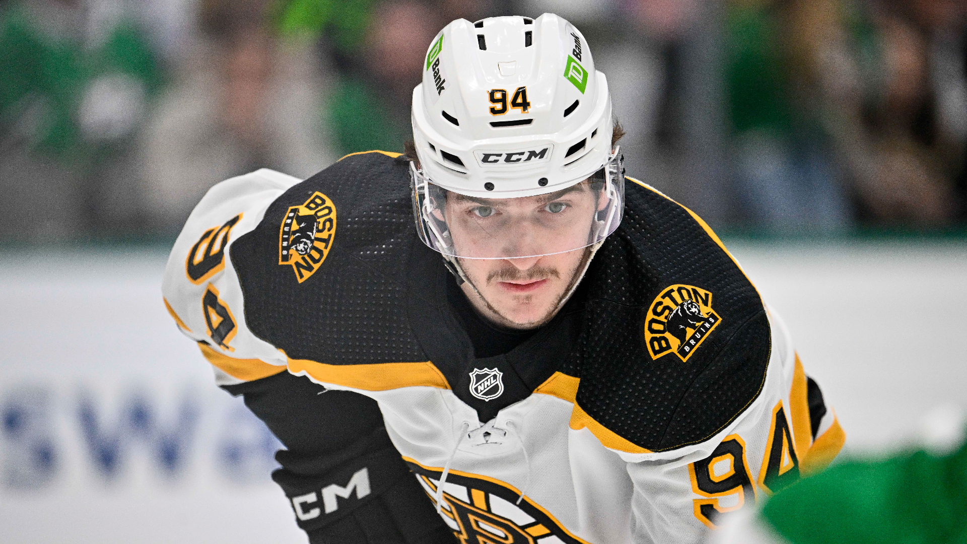 Boston Bruins forward Jakub Lauko