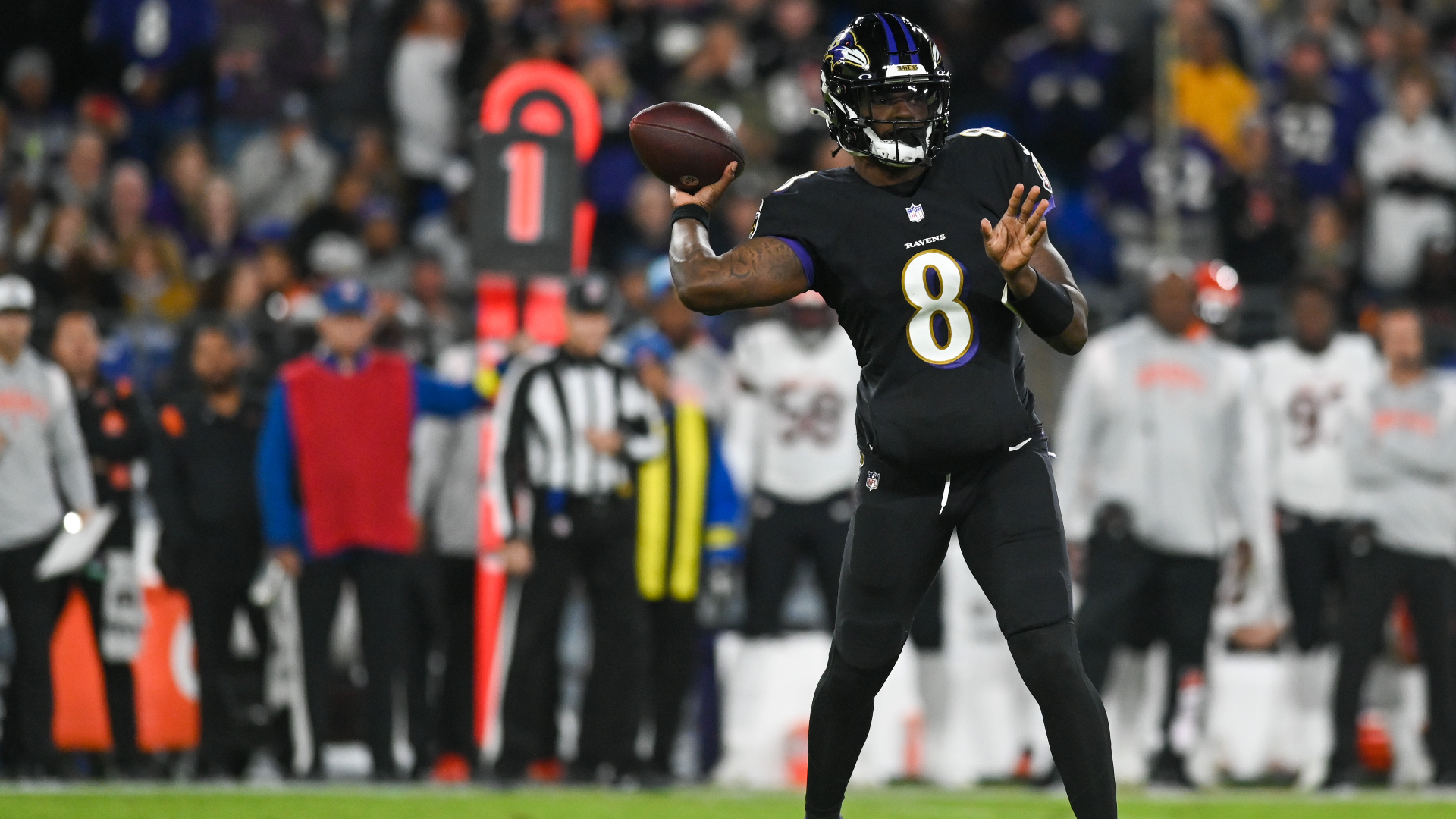 Baltimore Ravens quarterback Lamar Jackson