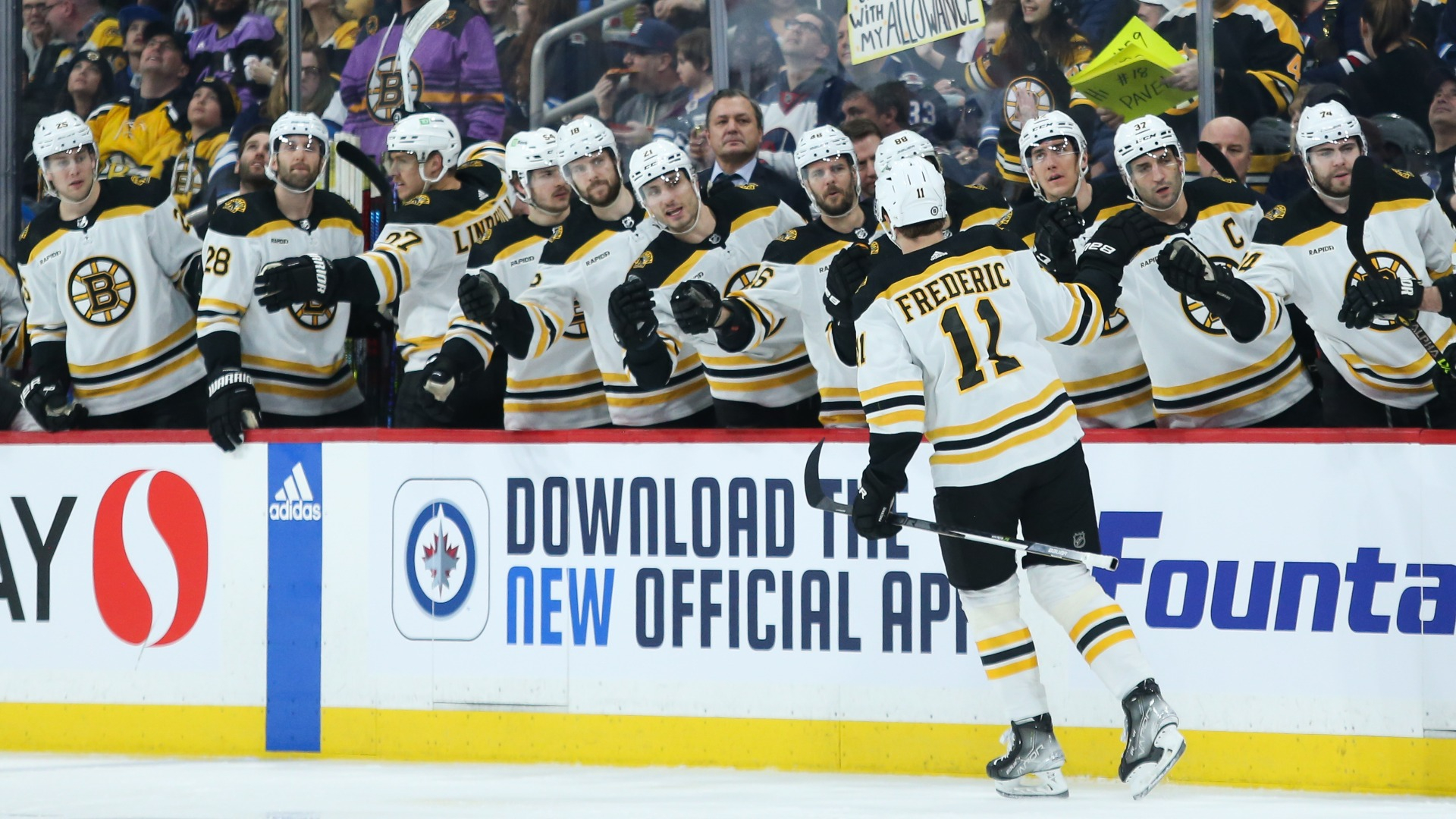 Boston Bruins forward Trent Frederic