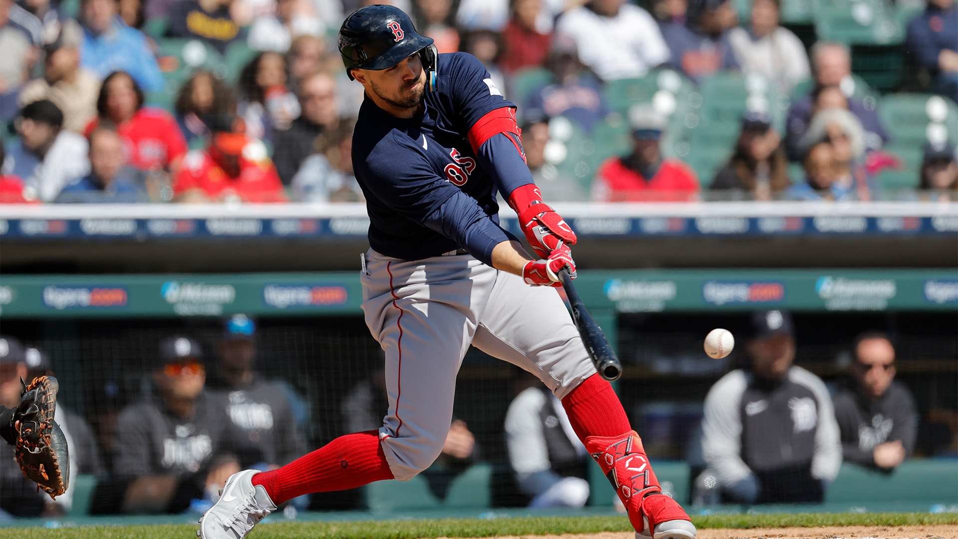 Boston Red Sox outfielder Adam Duvall