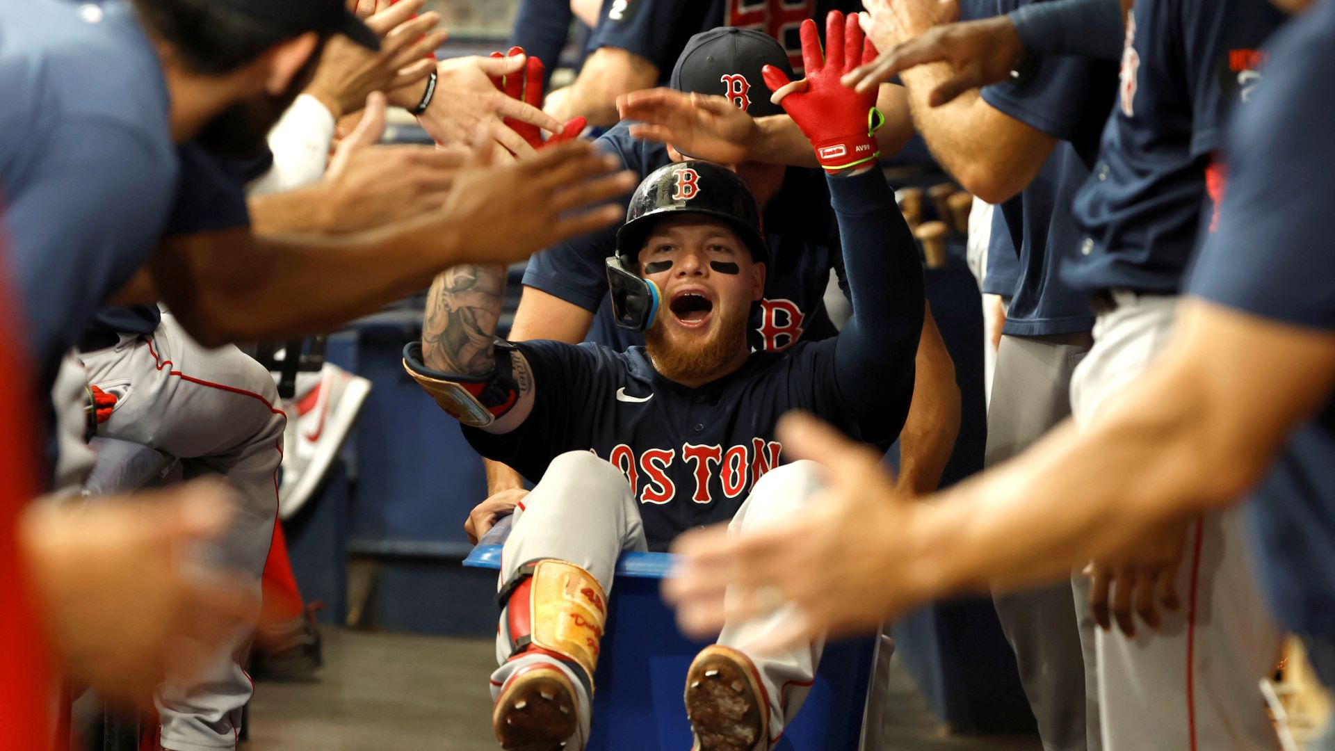 Boston Red Sox outfielder Alex Verdugo